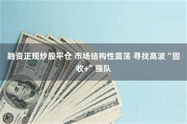 融资正规炒股平仓 市场结构性震荡 寻找高波“固收+”强队