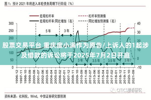 股票交易平台 重庆度小满作为原告/上诉人的1起涉及借款的诉讼将于2025年7月2日开庭